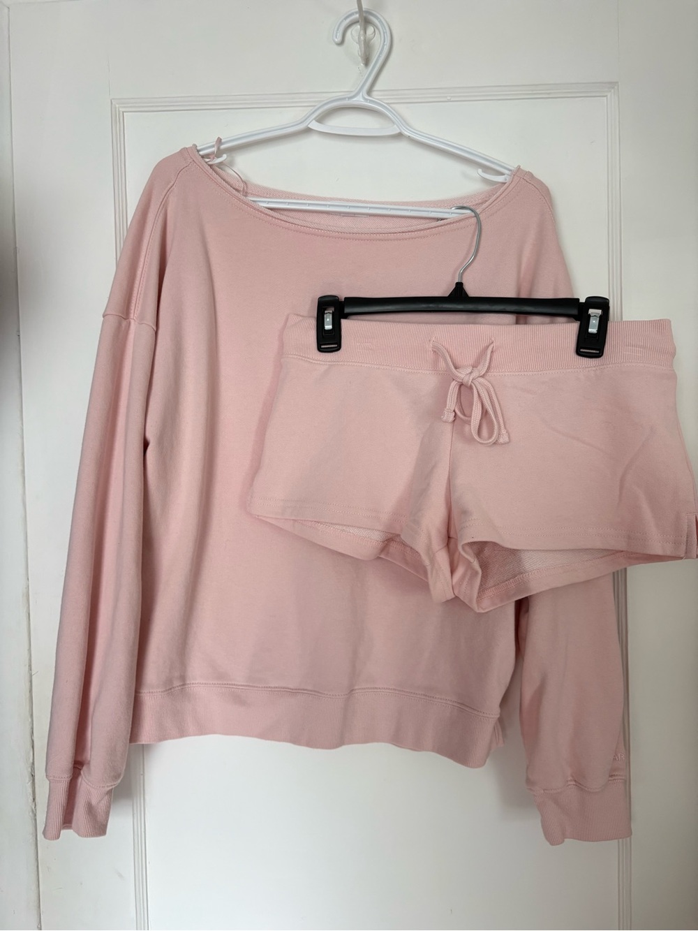 Garage Light Pink Lounge Sweatshirt & Drawstring Shorts